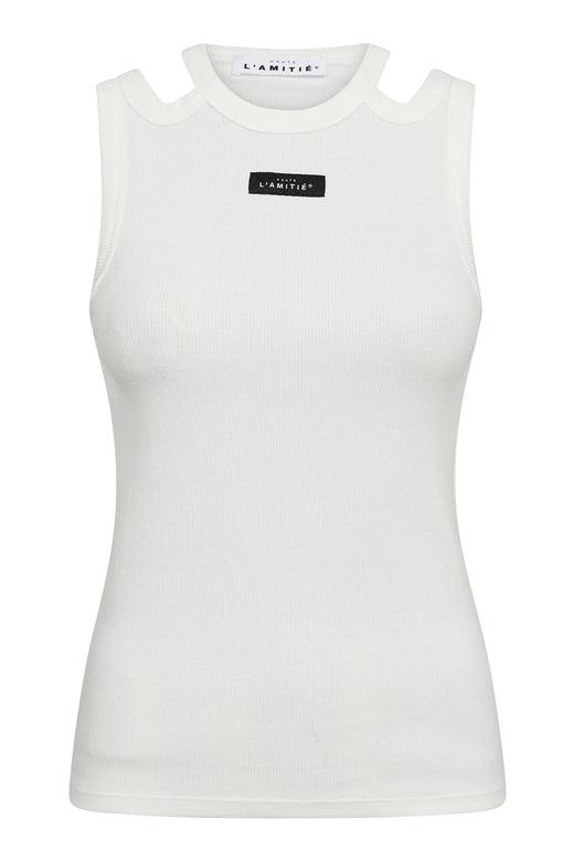 Haute L'Amitié - Sema Open Shoulder Tank Top HL10657 - Off-White Toppe 