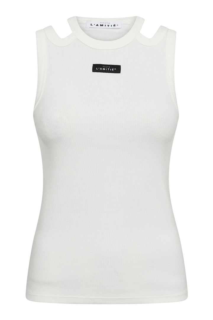Haute L'Amitié - Sema Open Shoulder Tank Top HL10657 - Off-White Toppe 