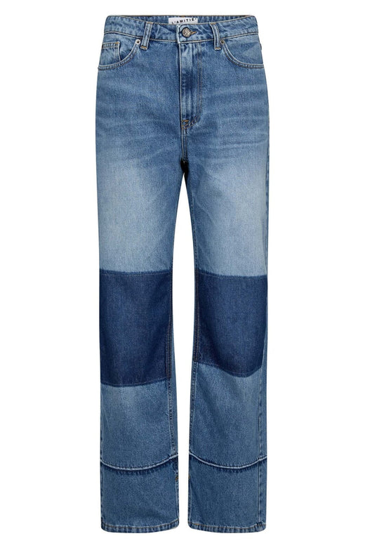 Haute L'Amitié - Shadow Knee Patch Jeans HL10750 - Denim Blue Jeans 