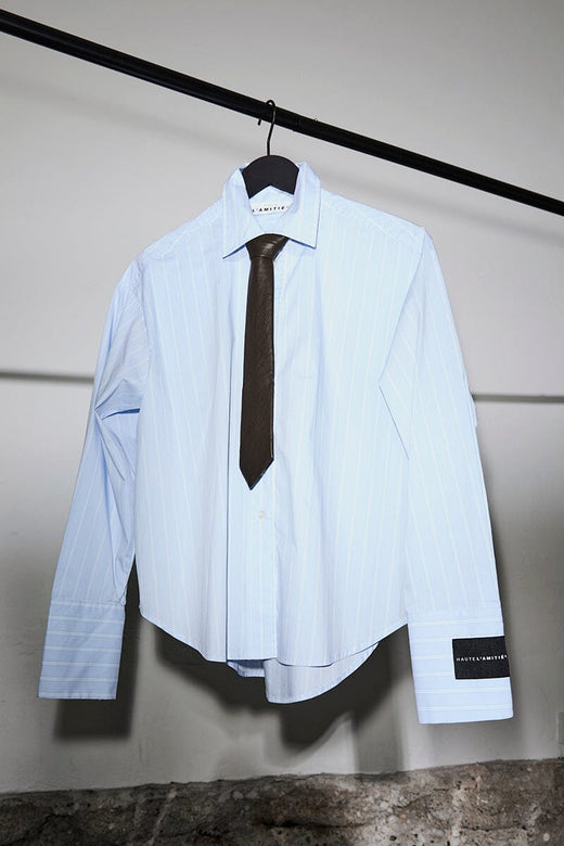Haute L'Amitié - Sophie Classy Stripe Shirt HL10744 - Pale Blue Skjorter 