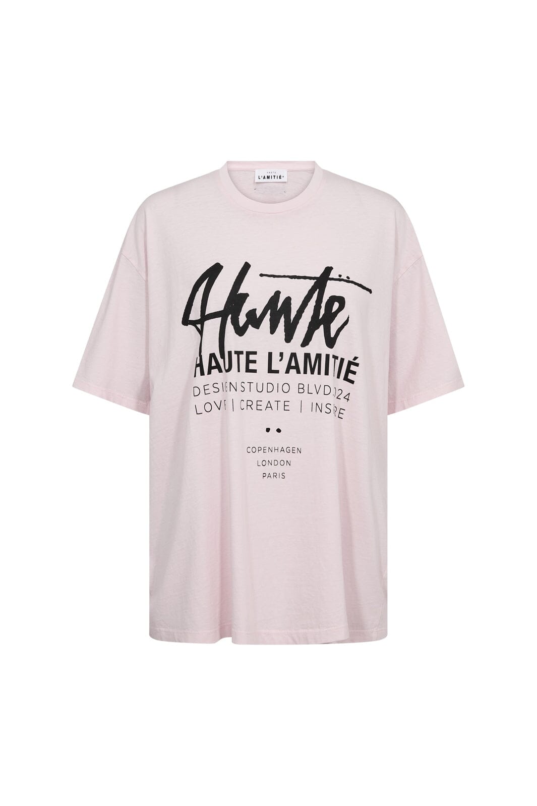Haute L'Amitié - Studio Loose Tag Tee HL10758 - Iced Rose