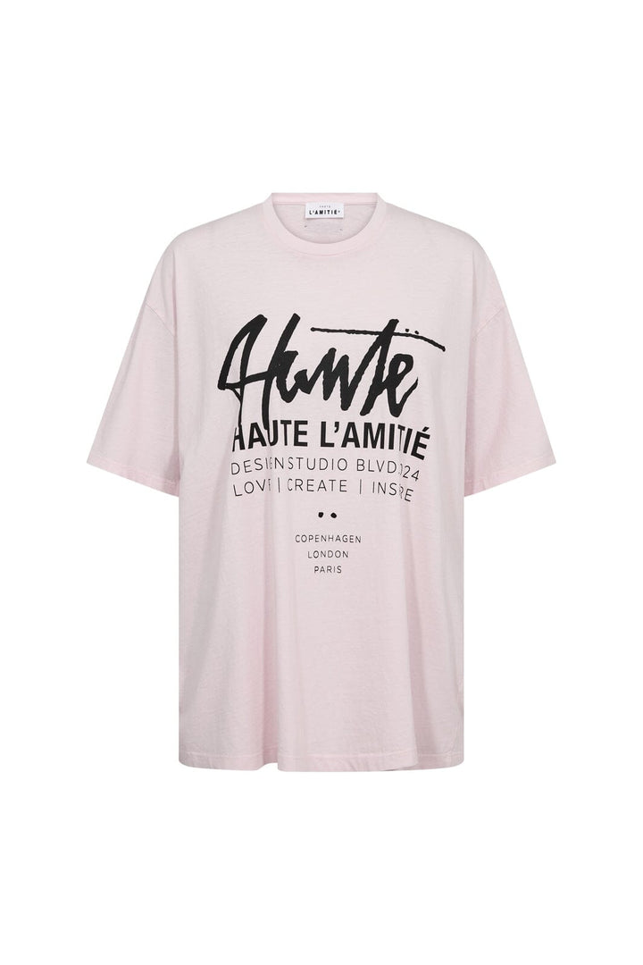 Haute L'Amitié - Studio Loose Tag Tee HL10758 - Iced Rose