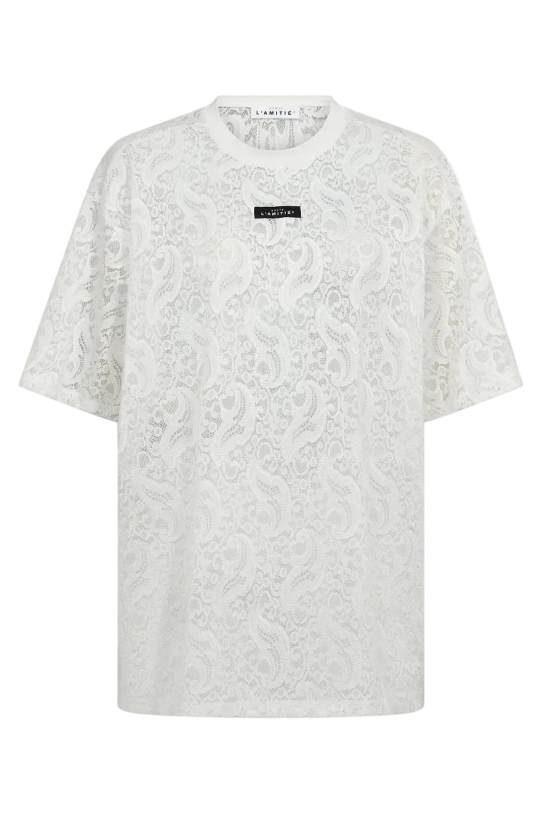 Haute L'Amitié - Summer Lace Loose Tee HL10725 - White T-shirts 