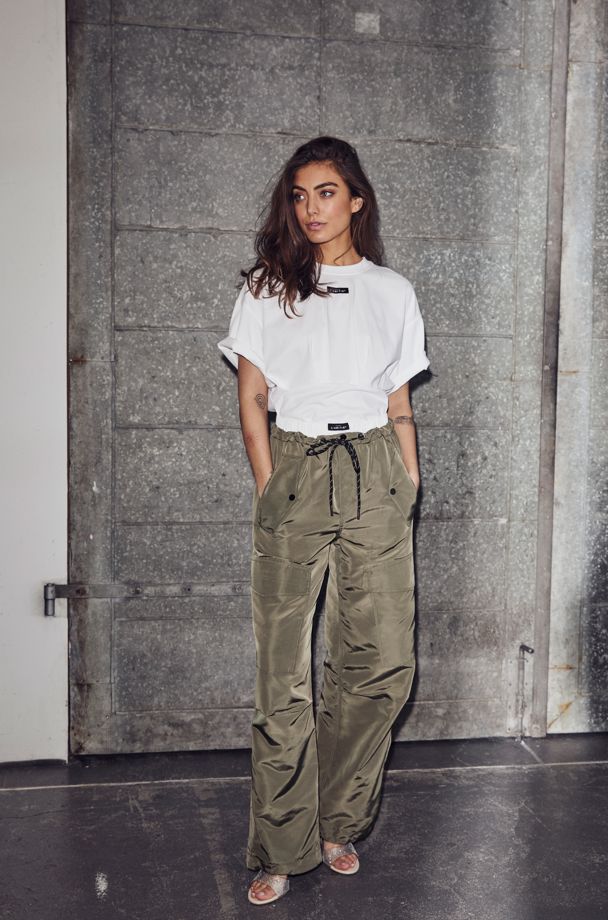 Haute L'Amitié - Thalia Pull On Tall Trouser HL10623 - Army Bukser 