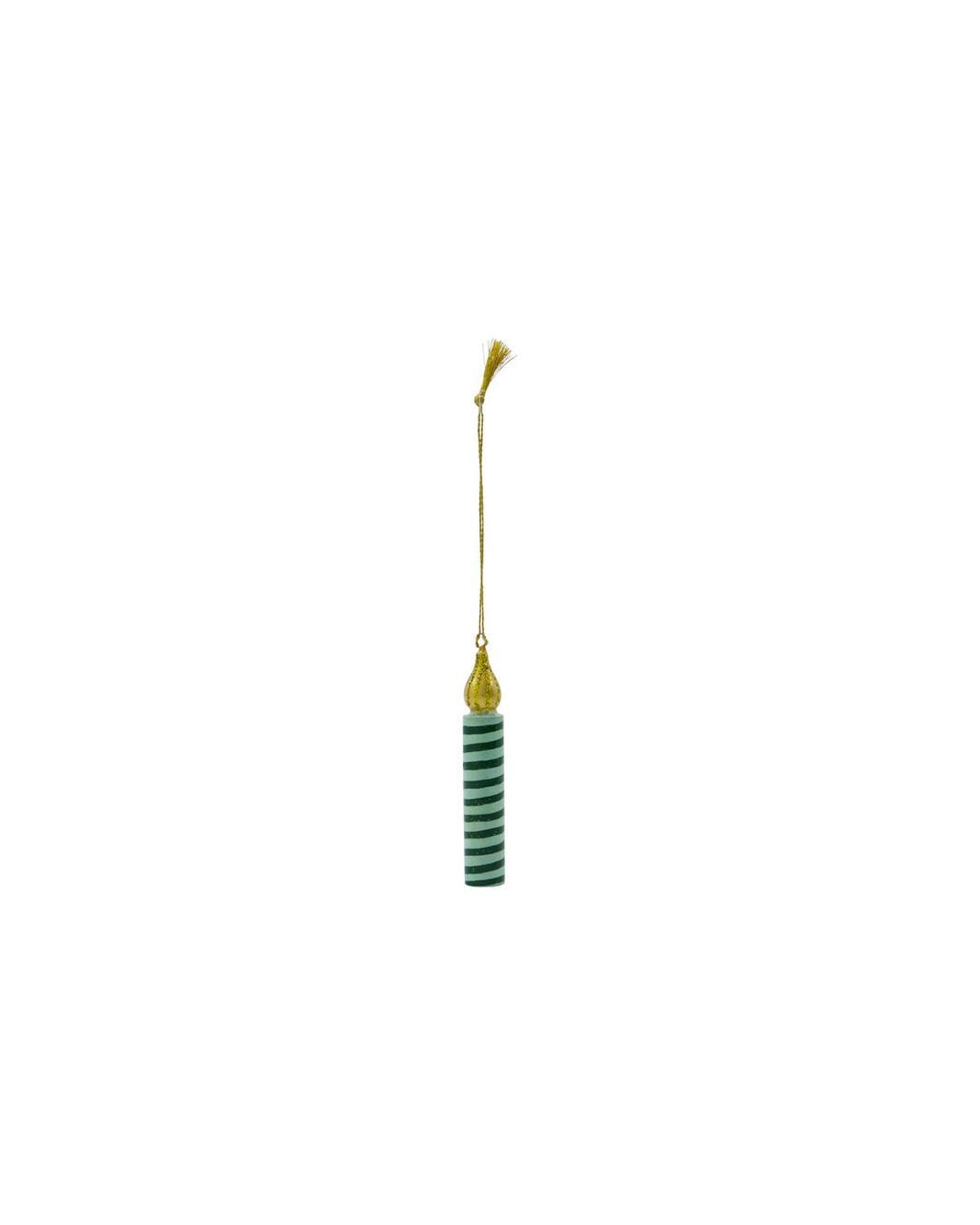 House Doctor - Julepynt, Hdcandle, Grøn, Rosa, Blå - 267720004