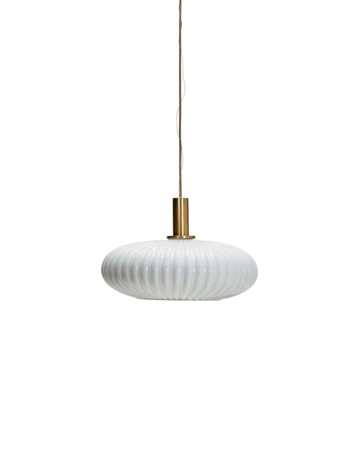 House Doctor - Lampe, Hdfort, Antik Messingfinish, Råhvid - 900000270