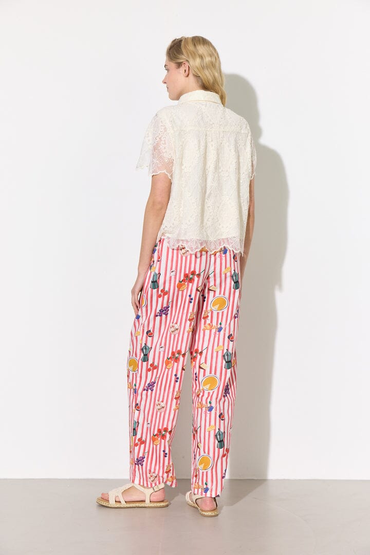 Hunkøn - Jess Trousers 26306 - Picnic Art Print Bukser 