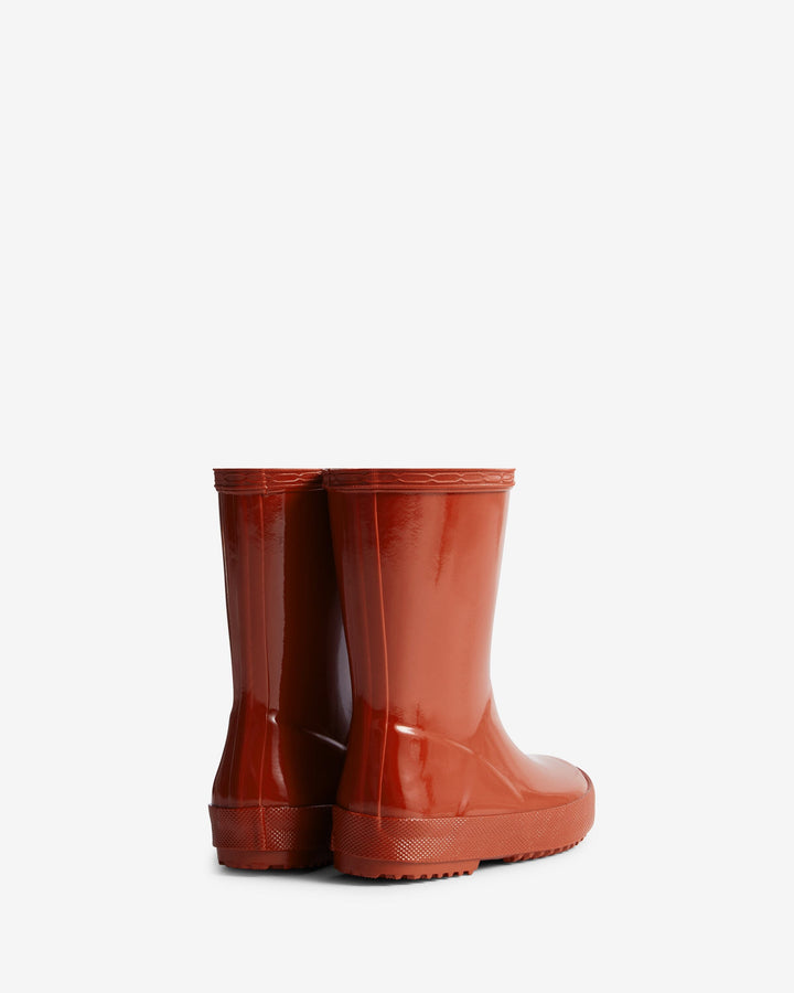 Hunter - Kids First Gloss Boot Hfrk0036252mlr - Military Red Gummistøvler 