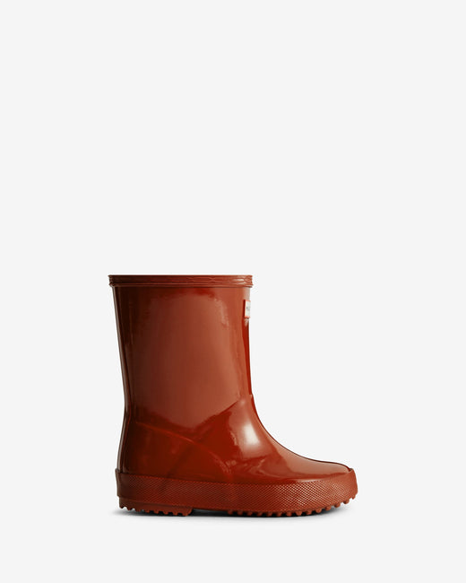 Hunter - Kids First Gloss Boot Hfrk0036252mlr - Military Red Gummistøvler 