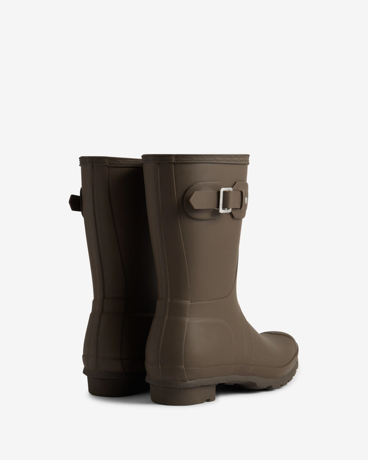 Hunter - Womens Original Short Boot Wfs1000rmacb - Chocolate Brown Gummistøvler 