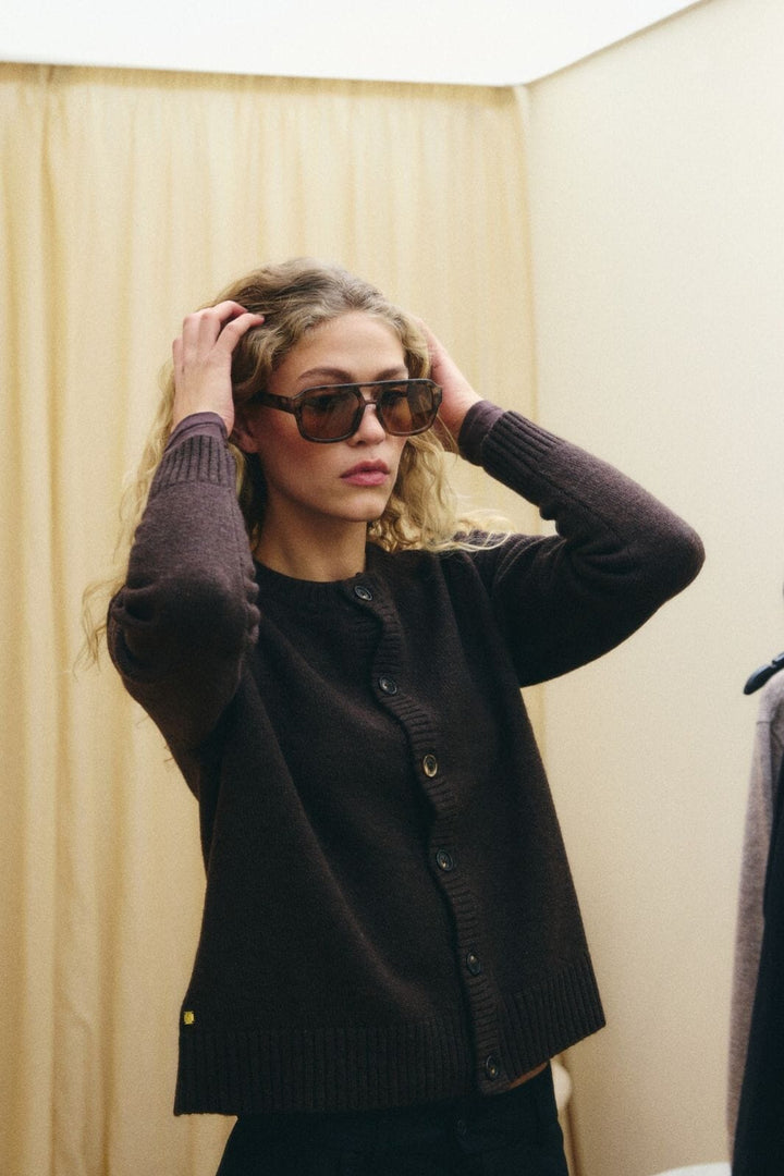 Hype The Detail - Cardigan 930-24 - 89 - Brun Cardigans 