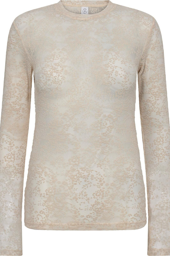 Hype The Detail - Lace Blouse 852-14 - 3 - Powder Bluser 