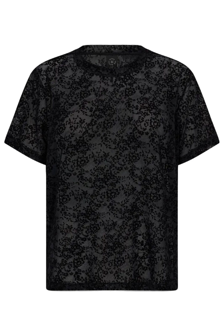 Hype The Detail - Lace Tee Oversiz 852-25 - 9 - Black T-shirts 