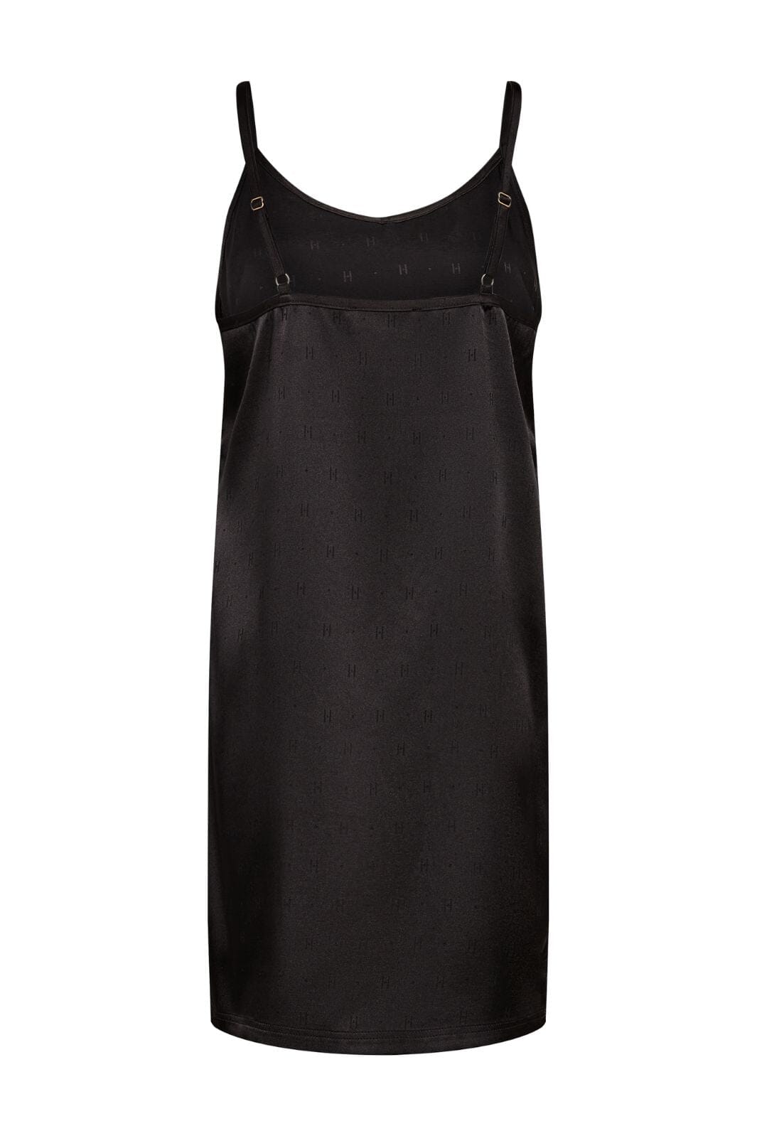 Hype The Detail - Slip Dress W/Log 240-98 - 9 - Black Kjoler 