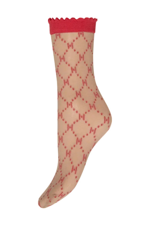 Hype The Detail - Socks Logo 25Den 21113-75 - 6100 - Rød Strømper 