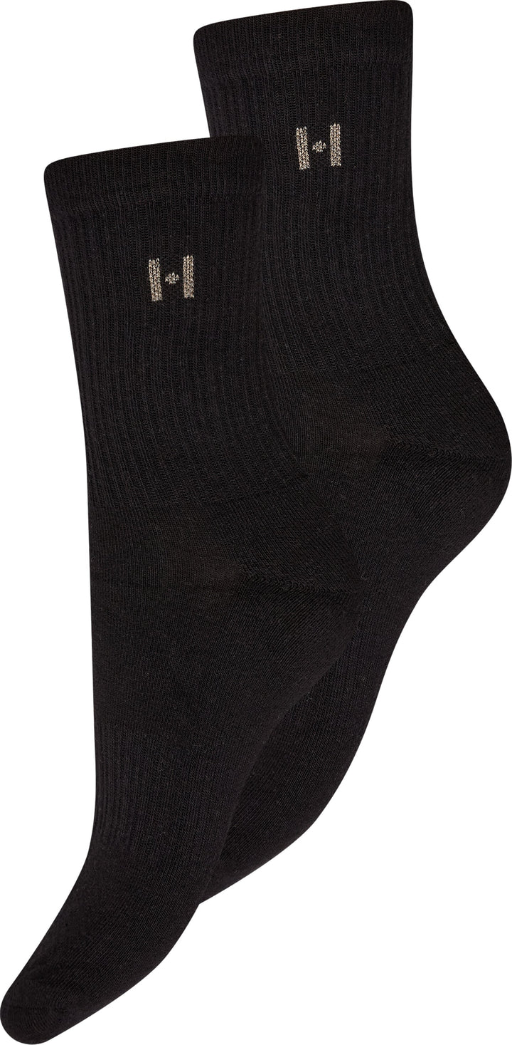 Hype The Detail - Tennis Logo 2-Pk 21495-8000 - 9 - Black Strømper 