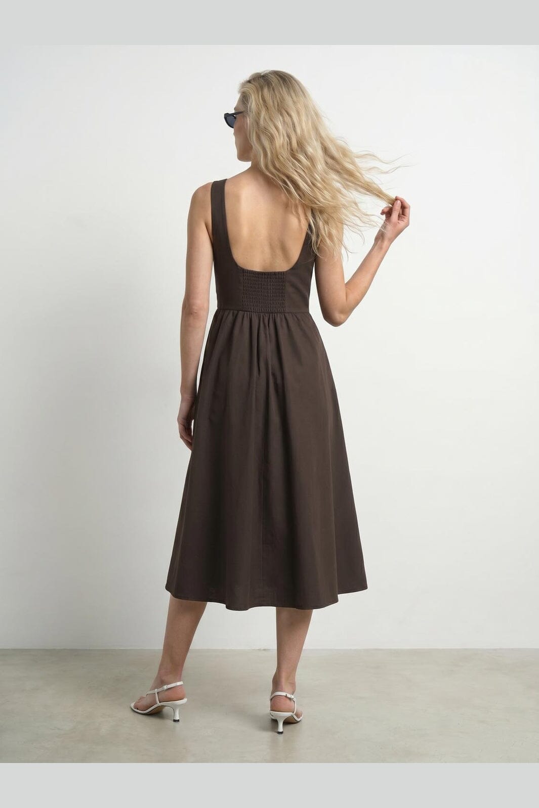 Hypedrop - Hdbakira Sl Boatneck Midi Dress 32001145 - 5242674 - Chocolate Brown