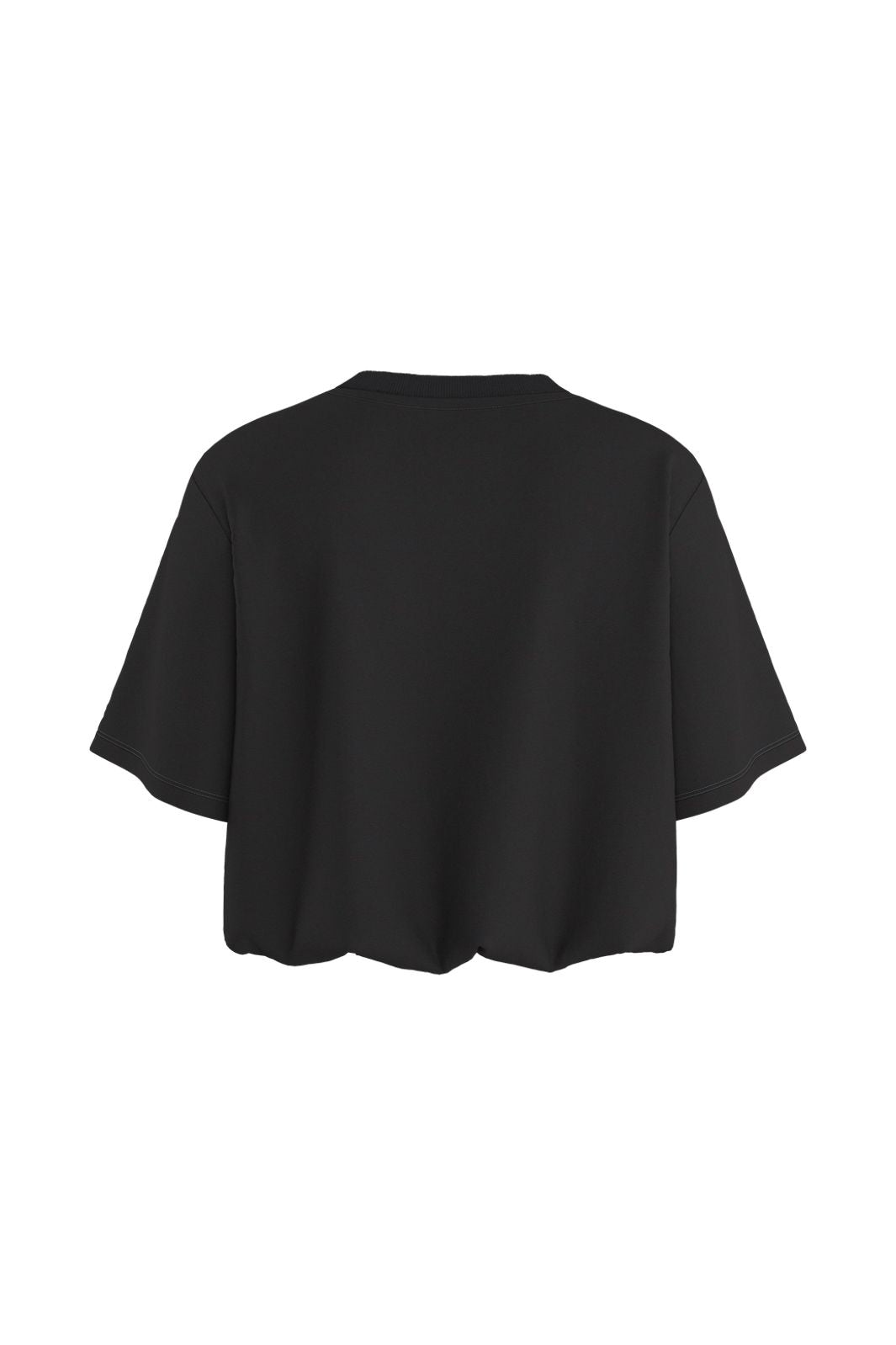 Hypedrop - Hdina Ss Balloon Cropped T-Shirt 32000799 - 5236889 - Black