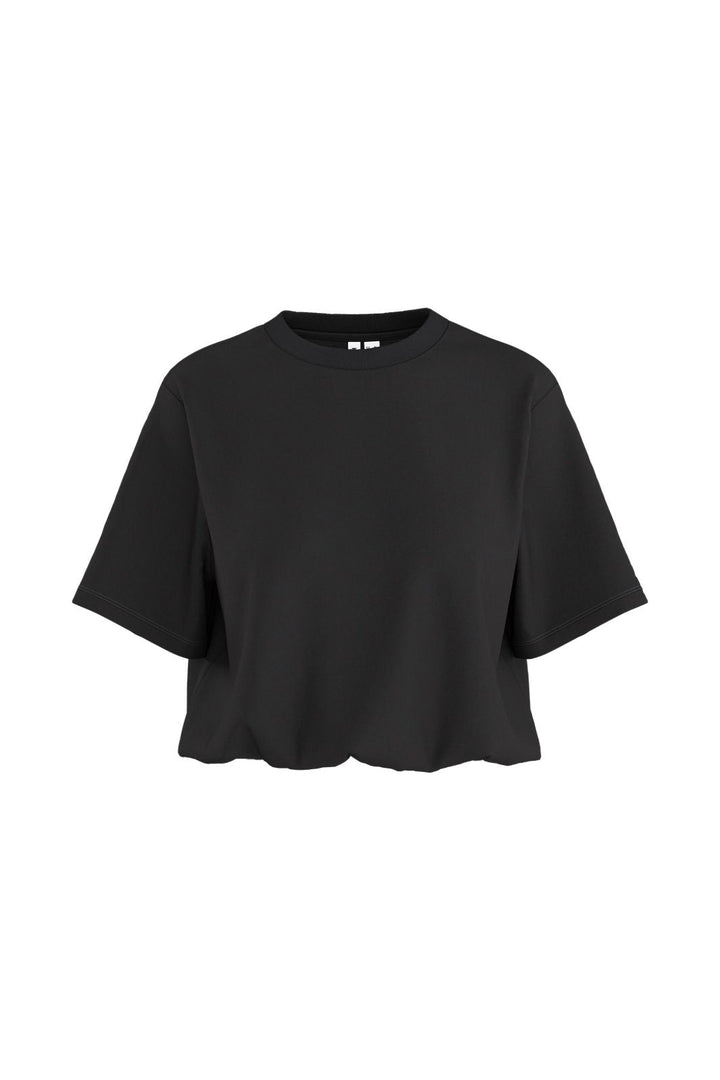 Hypedrop - Hdina Ss Balloon Cropped T-Shirt 32000799 - 5236889 - Black