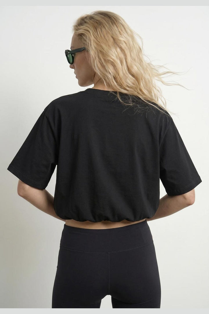 Hypedrop - Hdina Ss Balloon Cropped T-Shirt 32000799 - 5236889 - Black