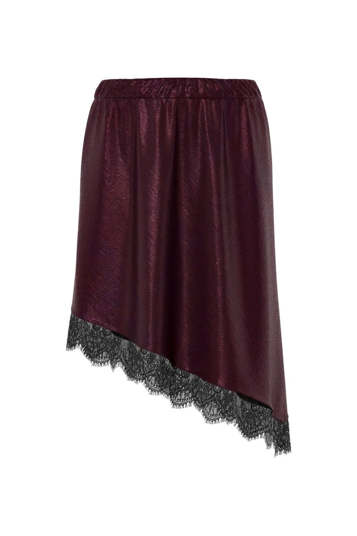 Hypedrop - Hdmadeline Satin Lace Skirt 32000051 - 5089089 - Potent Purple