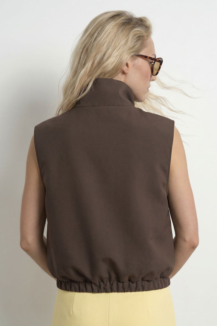 Hypedrop - Hdsasha Sl High Collar Vest 32001018 - 5220713 - Delicioso