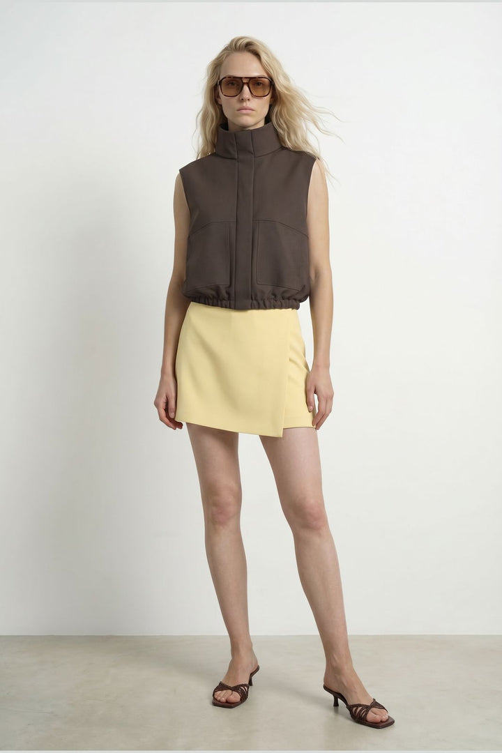 Hypedrop - Hdsasha Sl High Collar Vest 32001018 - 5220713 - Delicioso