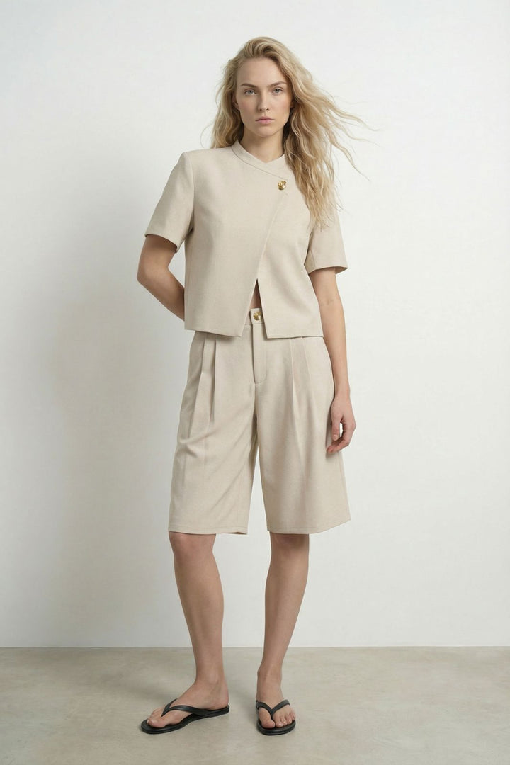 Hypedrop - Hdserena Bermuda Shorts 32001024 - 5220957 - Birch