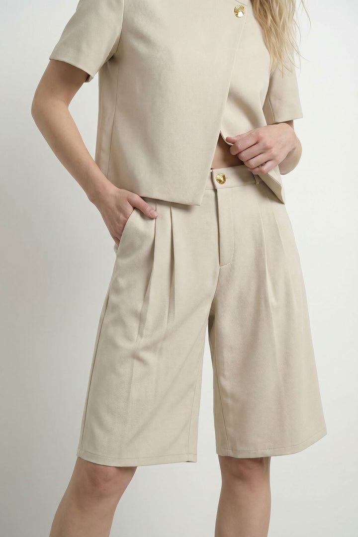 Hypedrop - Hdserena Bermuda Shorts 32001024 - 5220957 - Birch