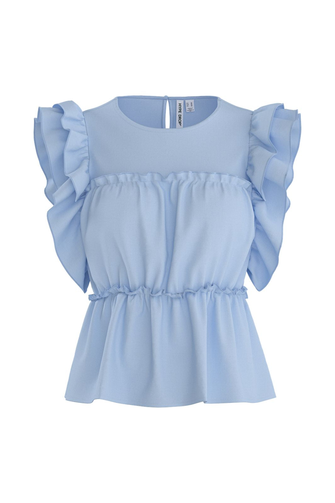 Hypedrop - Hdsuna Ruffle Peplum Top 32000996 - 5220980 - Ice Water