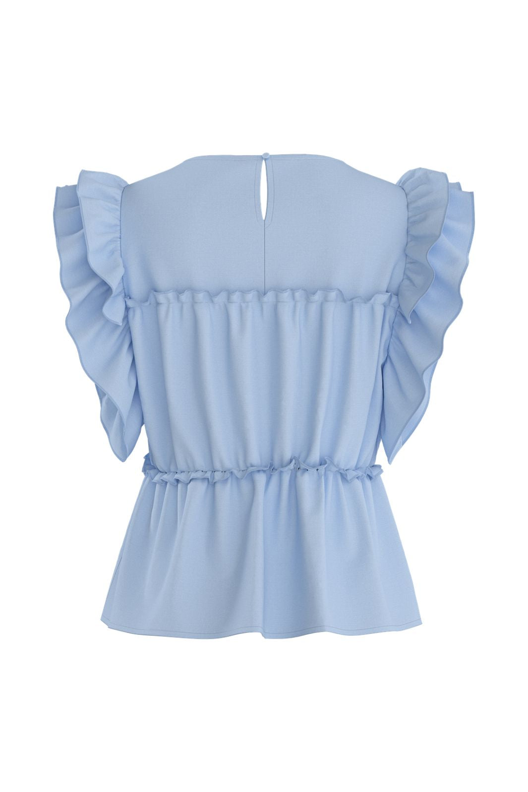 Hypedrop - Hdsuna Ruffle Peplum Top 32000996 - 5220980 - Ice Water