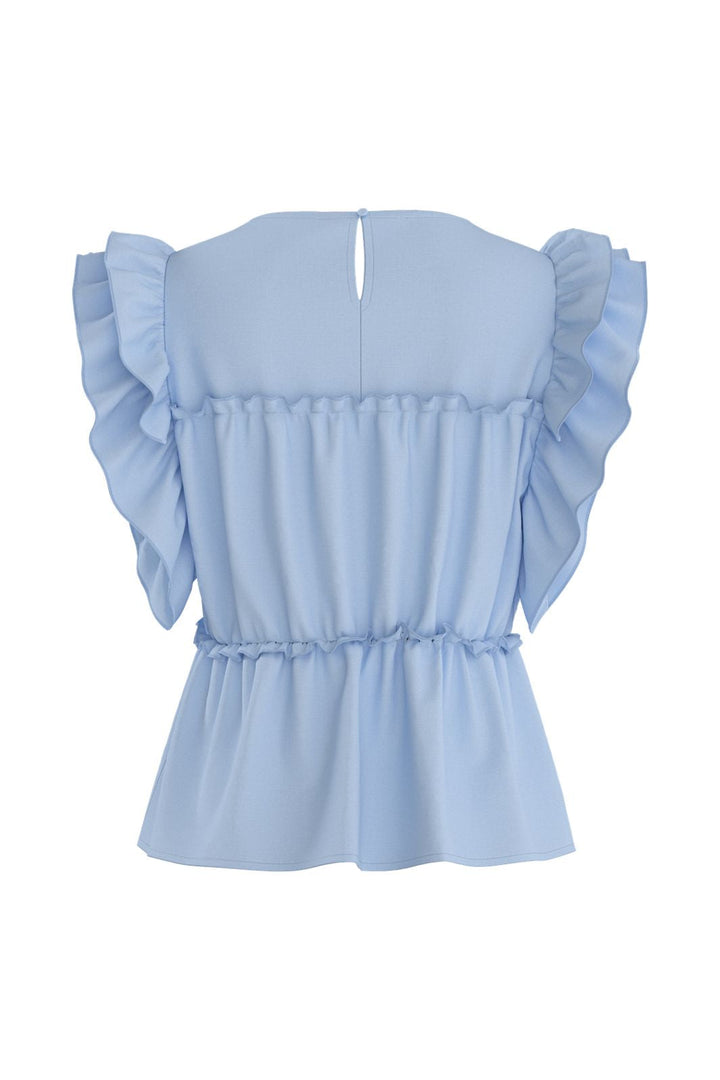 Hypedrop - Hdsuna Ruffle Peplum Top 32000996 - 5220980 - Ice Water