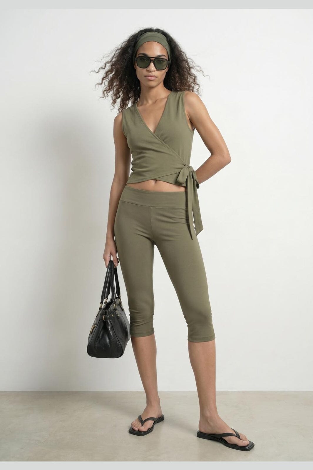 Hypedrop - Hdvina Sl Wrap Top 32001083 - 5233271 - Tea Leaf
