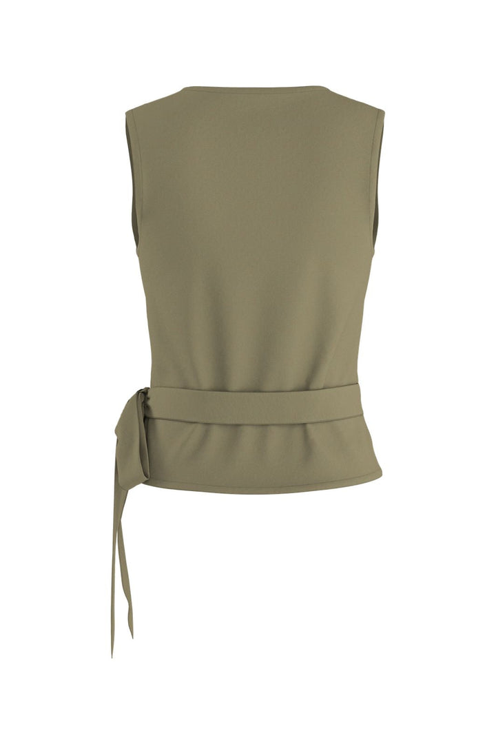 Hypedrop - Hdvina Sl Wrap Top 32001083 - 5233271 - Tea Leaf