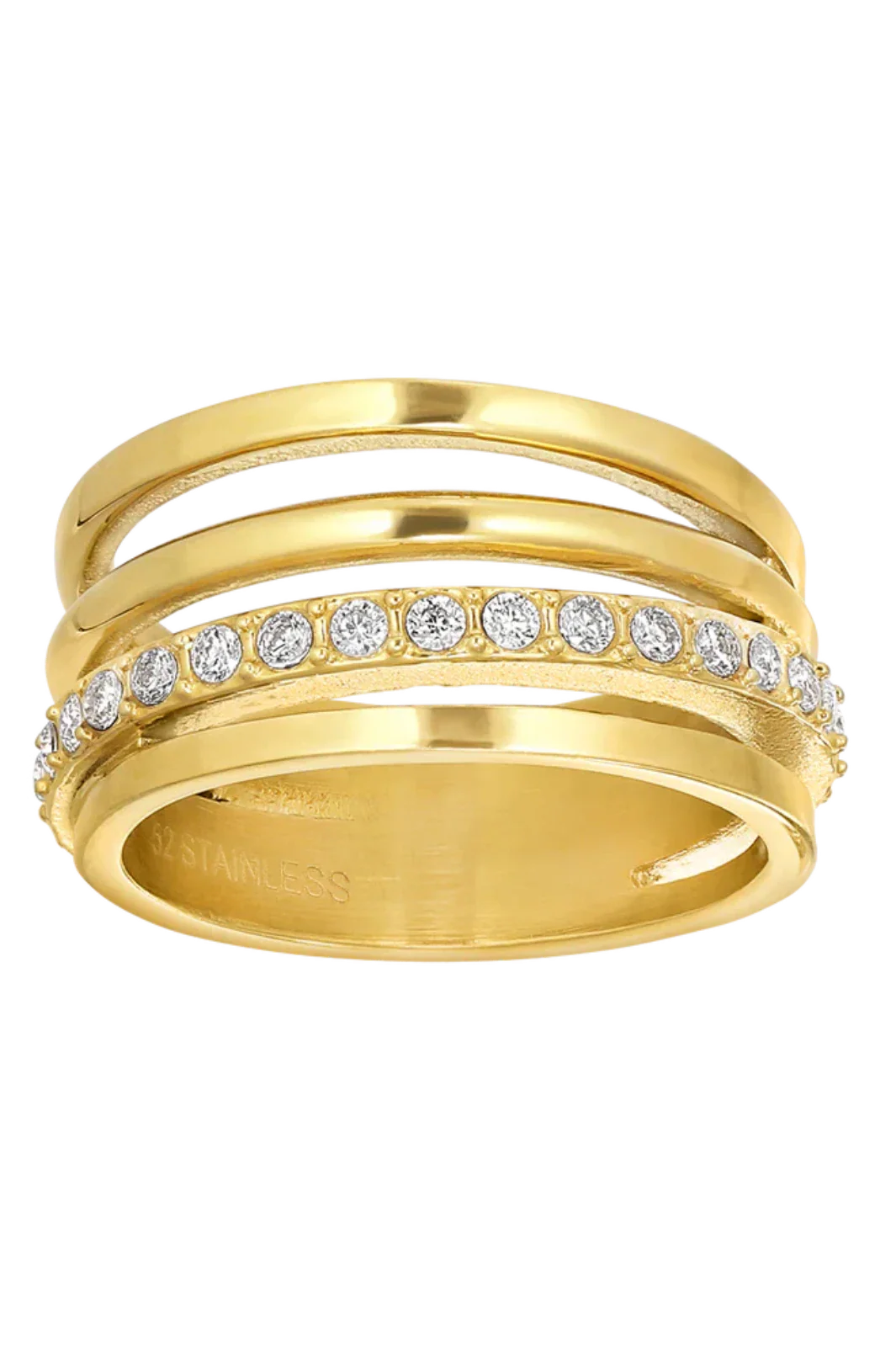 Jane Koenig - Big Olympia Ring BOR-SS26-SS-G - Golden Ringe 