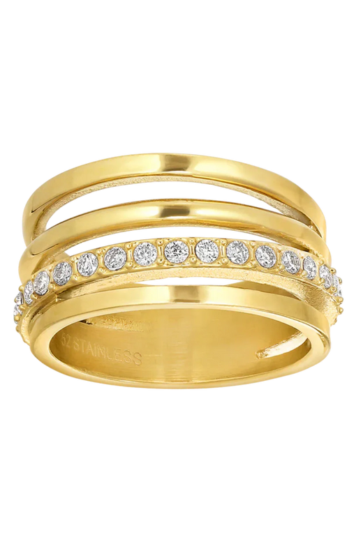Jane Koenig - Big Olympia Ring BOR-SS26-SS-G - Golden Ringe 