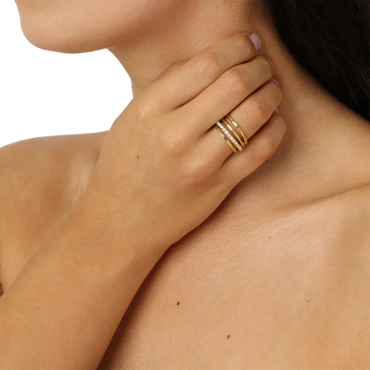 Jane Koenig - Big Olympia Ring BOR-SS26-SS-G - Golden Ringe 