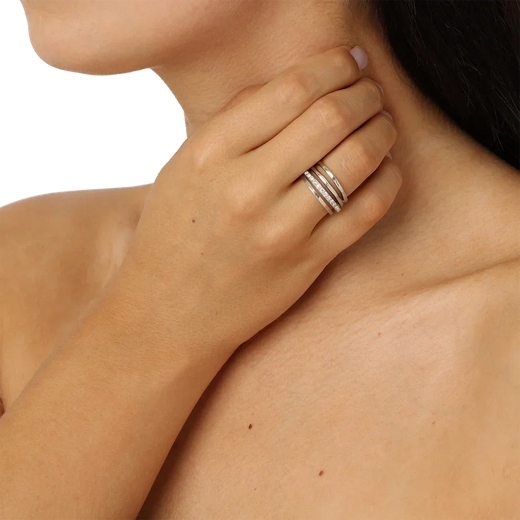 Jane Koenig - Big Olympia Ring BOR-SS26-SS-S - Silver Ringe 
