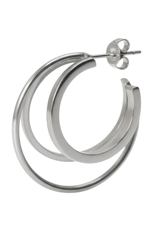 Jane Koenig - Triple Olympia Hoop TOH-SS26-SS-GEFT - Silver Øreringe 