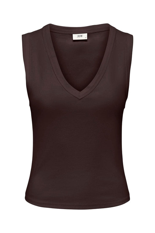 JDY - Jdyaspa Life S/L Vneck Tank Top - 5289328 Chocolate Torte