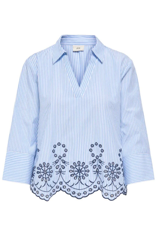 JDY - Jdybille L/S Embroidery Top - 5004770 White Provence Skjorter 