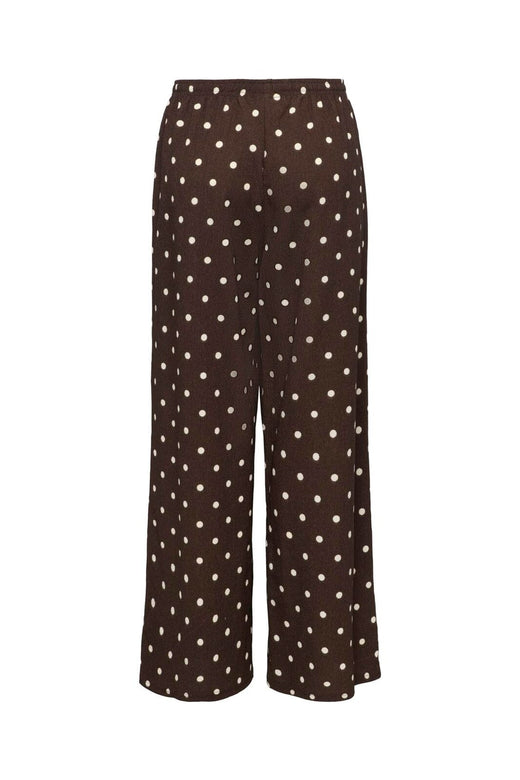 JDY - Jdydebbie New Loose Pant Dia - 5058908 Coffee Bean Sandshell Dot