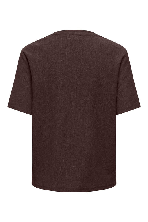 JDY - Jdydebbie Ss V Neck Top Dia - 5104544 Coffee Bean