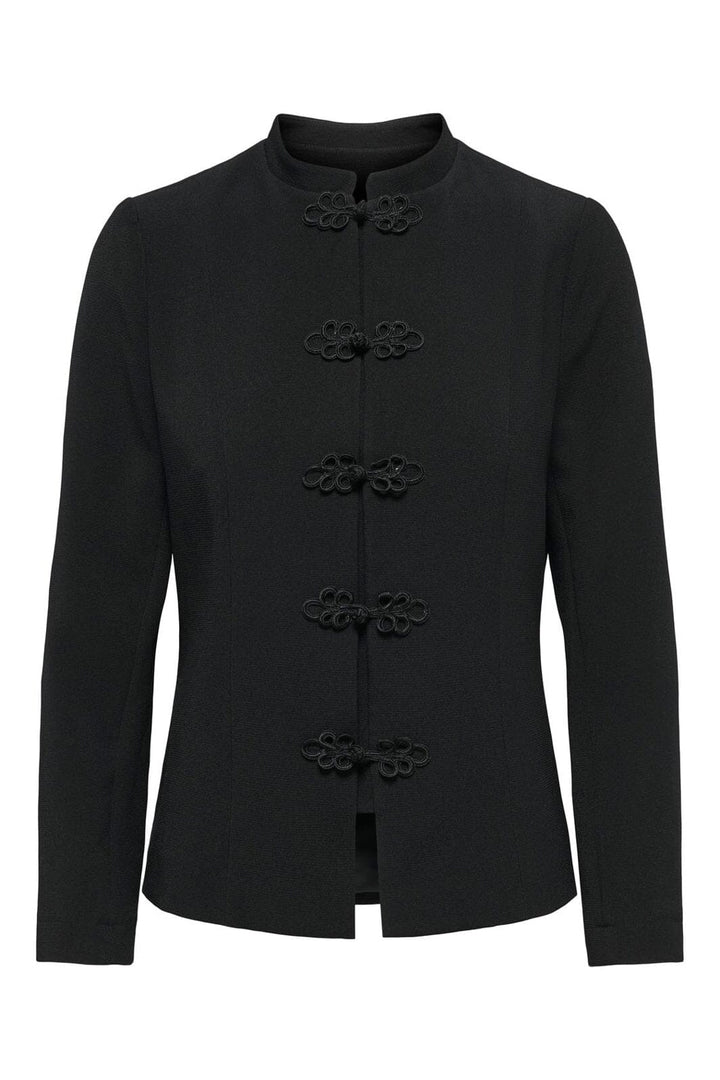 JDY - Jdydusin L/S Mandarin Detail Blazer - 5251603 Black
