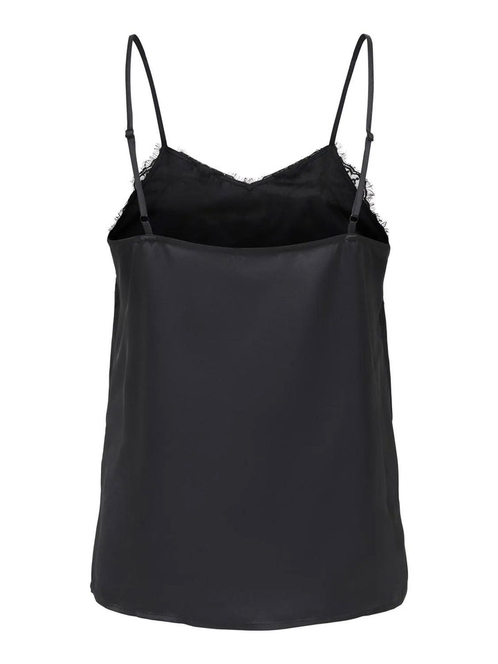 JDY - Jdyelly Lace Singlet - 5079428 Black Toppe 