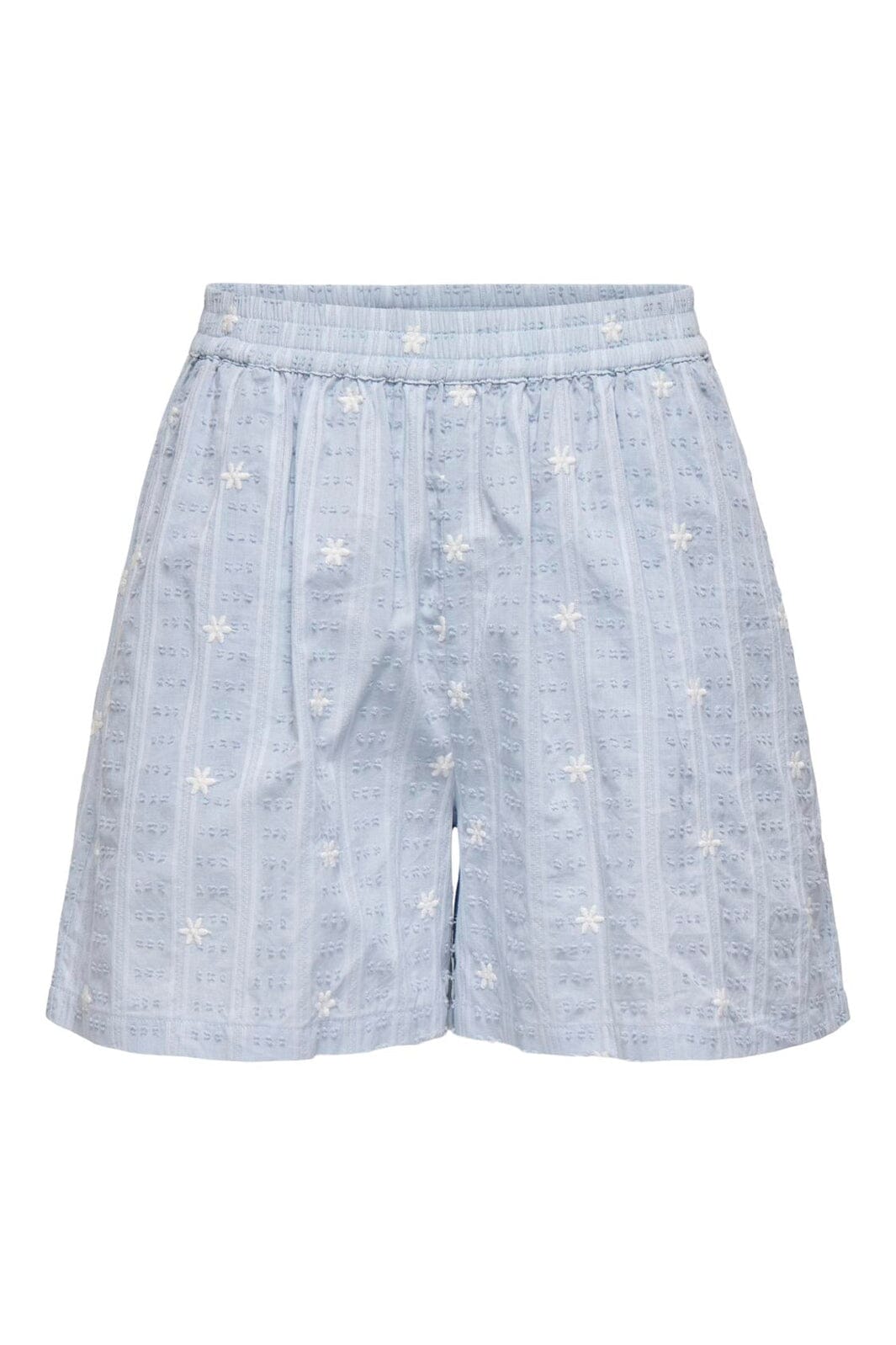 JDY - Jdyfia Embroidery Shorts - 5039806 Cashmere Blue Small Flower Emb