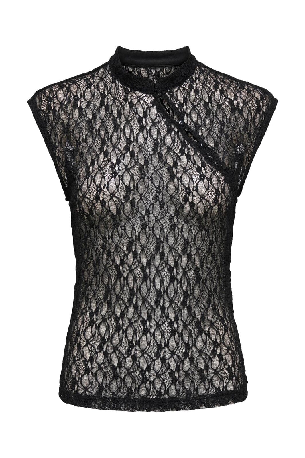 JDY - Jdyfila S/L Lace Top - 5238705 Black
