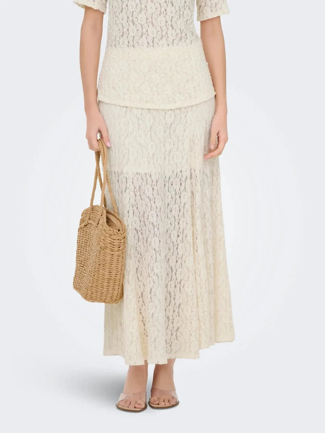 JDY - Jdygallas Long Lace Skirt - 4987045 Pristine Nederdele 
