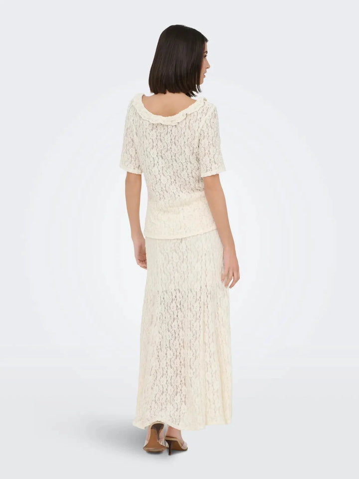 JDY - Jdygallas Long Lace Skirt - 4987045 Pristine Nederdele 