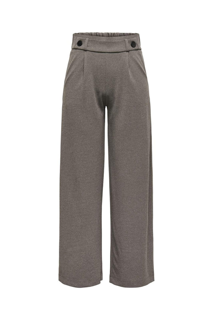 JDY - Jdygeggo Life New Long Pant - 4876476 Chocolate Brown Melange